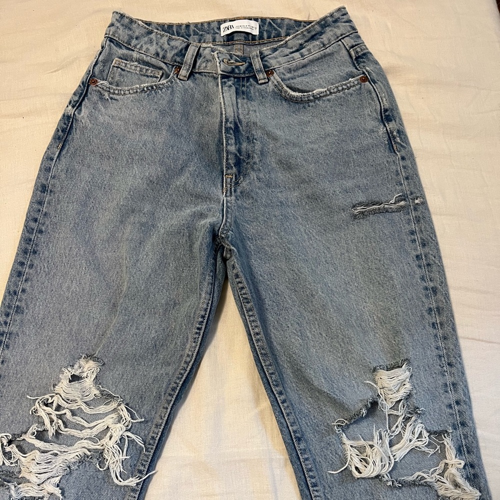 Zara mom fit ankle length jeans